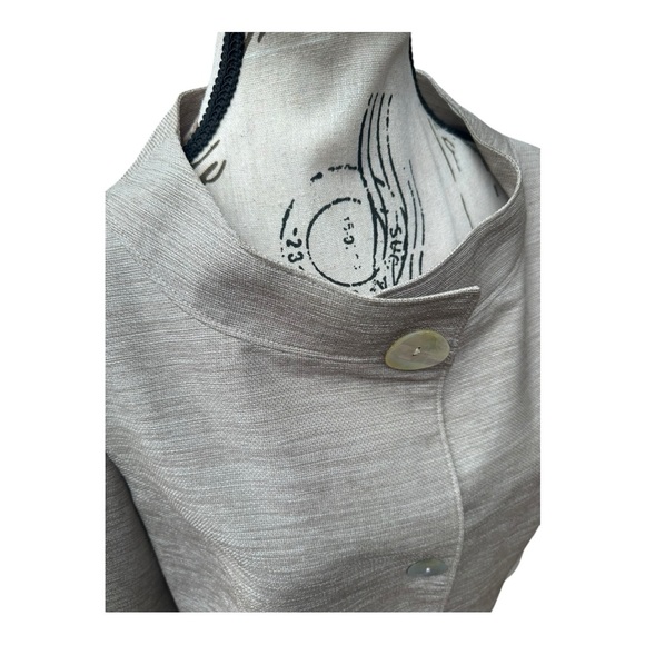 Lafayette 148 Wool Blend Taupe Blazer Skirt Suit Set Size 8 Career Boardroom - Picture 14 of 17